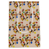 ハッピートレイルキャンピングハイキングアウトドアトレイルミックス ミディアムペーパーバッグ (裏面)