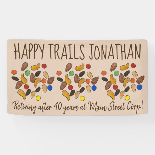 ハッピートレイルミックスサヨナレタイオメントパーティー 横断幕 (横)