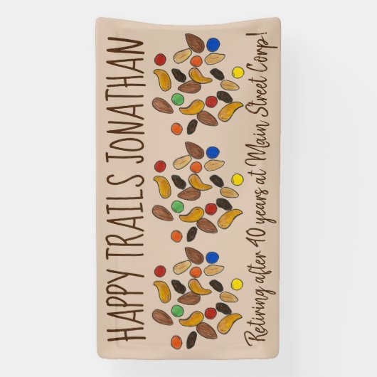 ハッピートレイルミックスサヨナレタイオメントパーティー 横断幕 (縦)