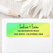 ハッピートロピカルカラー差出人住所ラベル ラベル (インサイチュ)