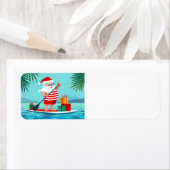 ハッピートロピカルクリスマスサンタ ラベル (インサイチュ)