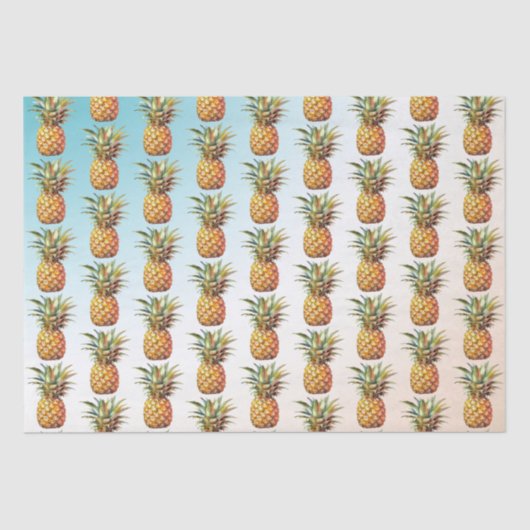 ハッピートロピカルクリームアクアパイナップル 薄葉紙 (正面)