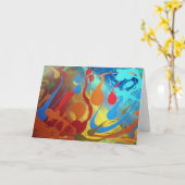 ハッピートークグリーティングカード カード (黄色い花)