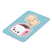 ハッピートーストでかわいいトースター マグネット (左側)