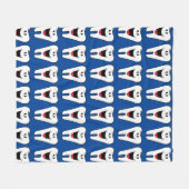 ハッピートース フリースブランケット (正面(横))