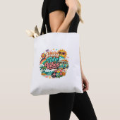 ハッピートートバイブス トートバッグ (クローズアップ)