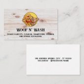 ハッピードギー&キティ |木製ボード 名刺 (正面/裏面)