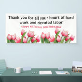 ハッピードクターズデイチューリップバナー 横断幕 (トレードショー)