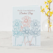 ハッピードクターズデイフラワーズ名前をカスタムする カード (黄色い花)