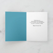 ハッピードクターズデイ独身のレッドカーネーション花 シーズンカード (内部)