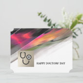 ハッピードクターズ・デイ。カスタムフラットグリーティングカード カード (スタンド正面)