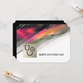 ハッピードクターズ・デイ。カスタムフラットグリーティングカード カード (正面/裏面インサイチュ)