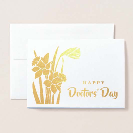 ハッピードクターズ・デイ。ホイル実在ラグジュアリーカード 箔カード (封筒付き正面)