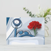 ハッピードクターズ・デイ。レッドカーネーションフラットカード カード (スタンド正面)