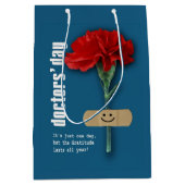 ハッピードクターズ・デイ。名前をカスタムする ミディアムペーパーバッグ (正面)