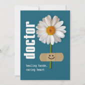 ハッピードクターズ・デイ。笑顔デイジーカスタムフラット カード (正面)