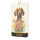 ハッピードシュントと花 カーエアーフレッシュナー (左)