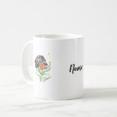 ハッピードシュント顔アート コーヒーマグカップ (正面左)