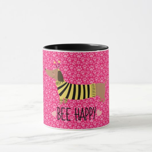ハッピードシュント（昆虫）マルハナバチマグ マグカップ (中央)