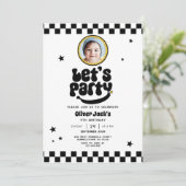 ハッピードダエニーエイジ誕生日招待状写真 招待状 (スタンド正面)