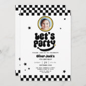 ハッピードダエニーエイジ誕生日招待状写真 招待状 (正面/裏面)