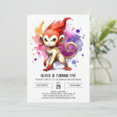 ハッピードチルドモンキー誕生日 招待状 (スタンド正面)