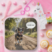 ハッピードッグの匂いお誕生日ケーキ ペーパープレート (パーティー)