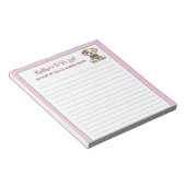 ハッピードッグまたは写真パーソナライズされたプランナー ノートパッド (アングル)