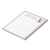 ハッピードッグまたは写真パーソナライズされたプランナー ノートパッド (回転)