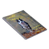 ハッピードッグやる気を起こさせるアテ前向きート引用文 ノートブック (右側)