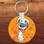 ハッピードッグキーチェーン キーホルダー (正面)
