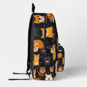 ハッピードッグコラージュ プリントバックパック (左)