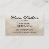 ハッピードッグスイラストレーション 名刺 (裏面)