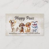 ハッピードッグスイラストレーション 名刺 (正面)