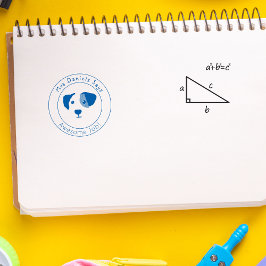 ハッピードッグパーソナライズされた先生教室 セルフインキングスタンプ