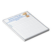 ハッピードッグパーソナライズされたto Doリストプランナー ノートパッド (アングル)