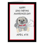 ハッピードッグファーティング認識度ホリデーカード (正面)