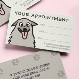 ハッピードッグペットケアアポイントメントリマインダー 名刺