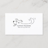 ハッピードッグペモダンットシッティング気に訓練 名刺 (正面)