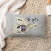 ハッピードッグ枕！ ランバークッション (ブランケット)