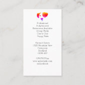 ハッピードッグ歩く/ドッグトリマー名刺 名刺 (裏面)