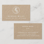 ハッピードッグ素朴ロゴ名刺 名刺 (正面/裏面)