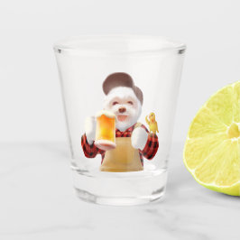 ハッピードッグ飲みビール ショットグラス