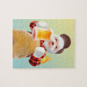 ハッピードッグ飲みビール ジグソーパズル (横)