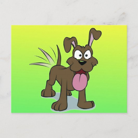 ハッピードッグ ポストカード (正面)