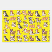 ハッピードッグ ラッピングペーパーシート (正面2)