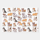 ハッピードッグ ラッピングペーパーシート (正面)