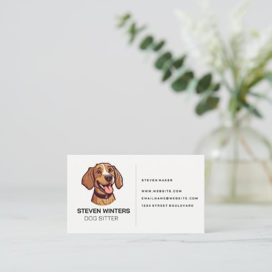 ハッピードッグ 名刺 (スタンド正面)