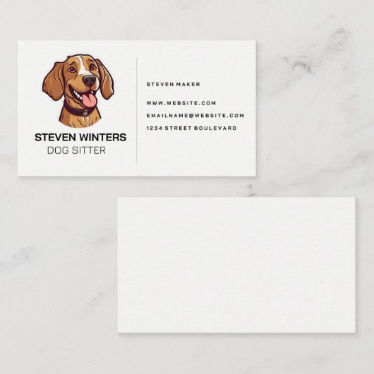 ハッピードッグ 名刺 (正面/裏面)