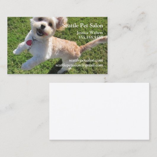 ハッピードッグ 名刺 (正面/裏面)